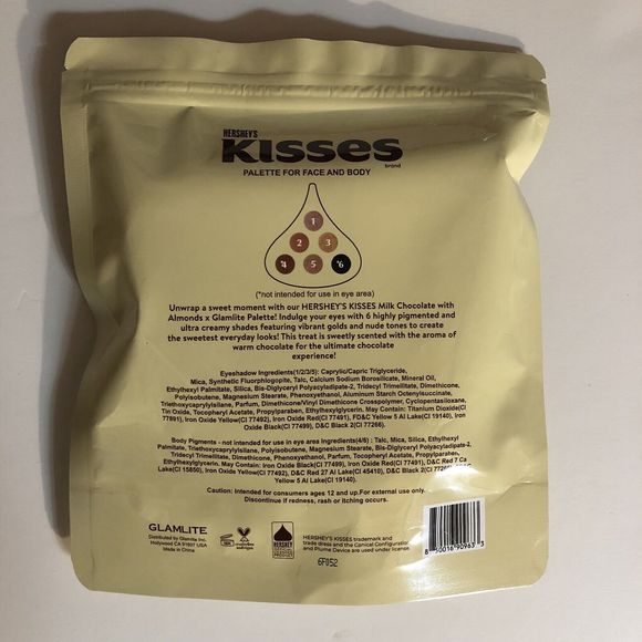 Glamlite x Hershey's Kisses Milk Chocolate with Almonds Palette SEALED - Picture 2 of 4